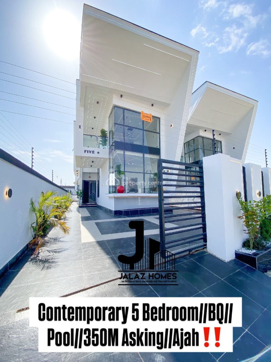Contemporary 5 Bedroom Detached Duplex, Ajah, Lagos, House for Sale