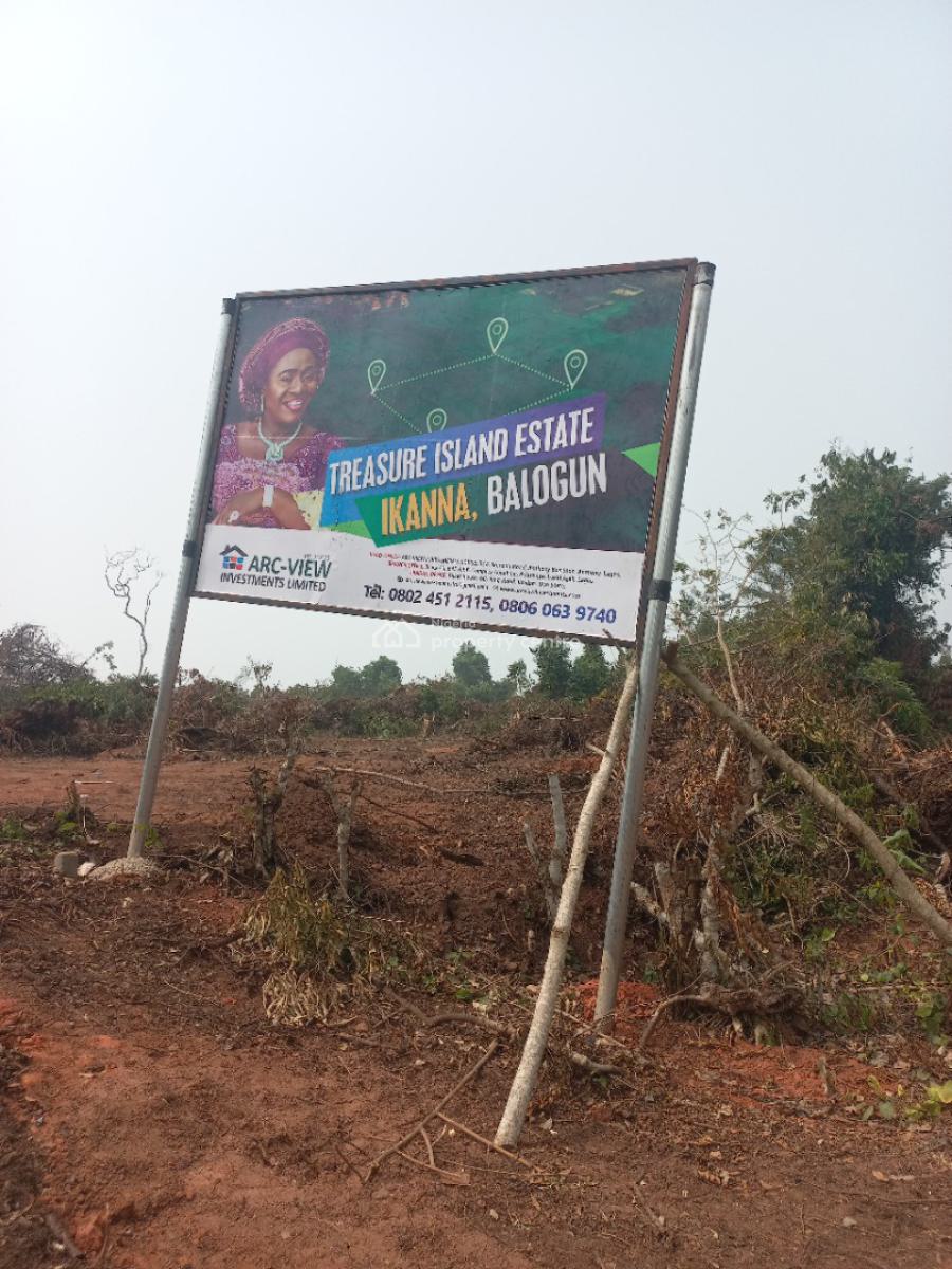 Affordable Solid Estate Land, Treasure Island Estate,  Ikanna Balogun, Ikenne, Ogun, Residential Land for Sale