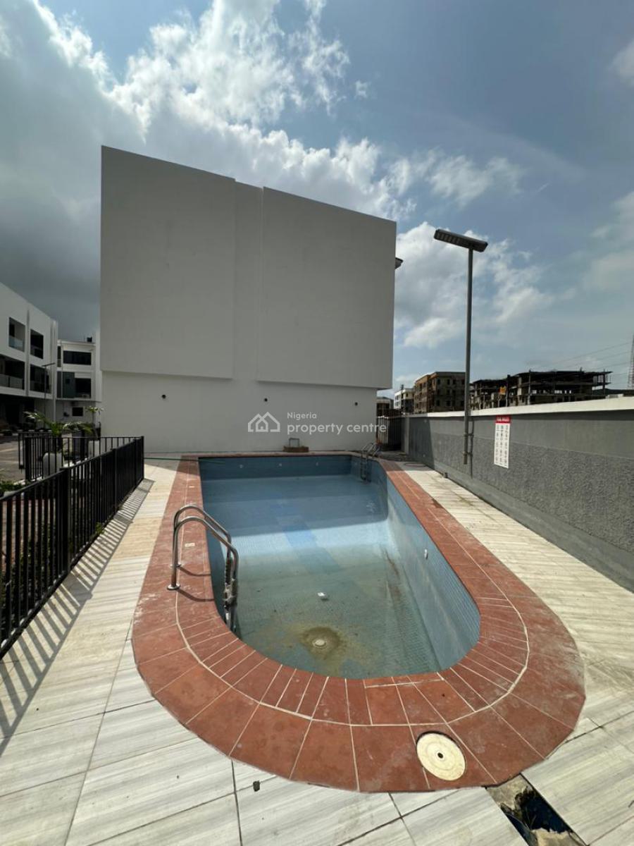 Contemporary 4 Bedroom Terrace Duplex with Bq, Gym, Pool, Contemporary Detailed Home with Study, Pool, Bq, Ikate, Lekki, Lagos, Terraced Duplex for Sale