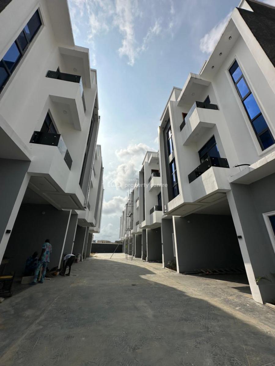 4 Bedroom Terrace + Bq  with Gym House and Pool, Exquisitely Designed Home with Bq, Gymhouse, Pool in an Estate, Ikate, Lekki, Lagos, Terraced Duplex for Sale