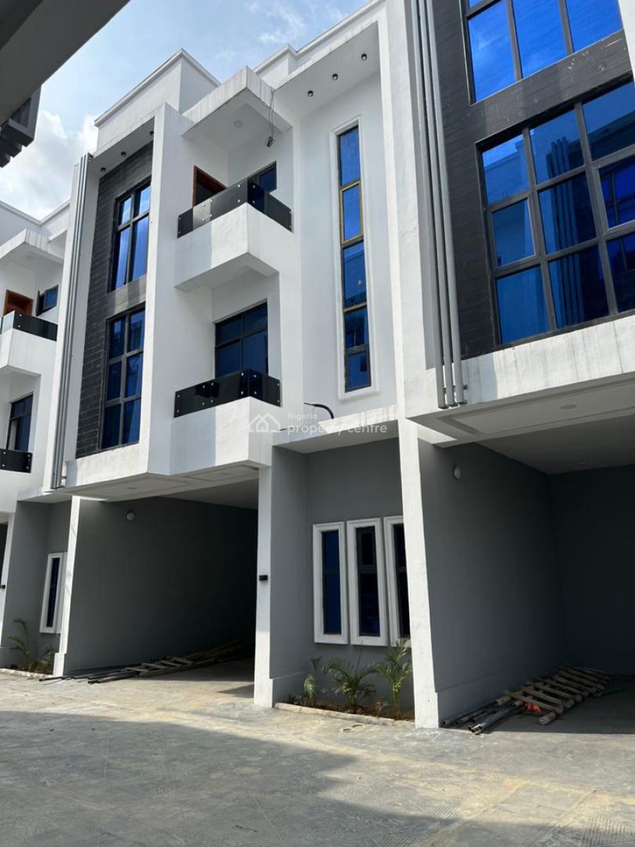 4 Bedroom Terrace + Bq  with Gym House and Pool, Exquisitely Designed Home with Bq, Gymhouse, Pool in an Estate, Ikate, Lekki, Lagos, Terraced Duplex for Sale