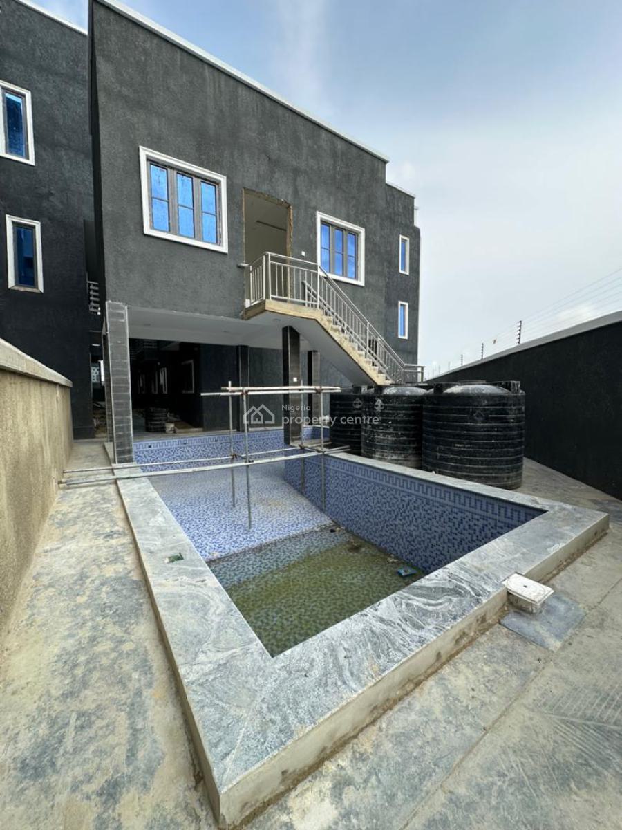 4 Bedroom Terrace + Bq  with Gym House and Pool, Exquisitely Designed Home with Bq, Gymhouse, Pool in an Estate, Ikate, Lekki, Lagos, Terraced Duplex for Sale