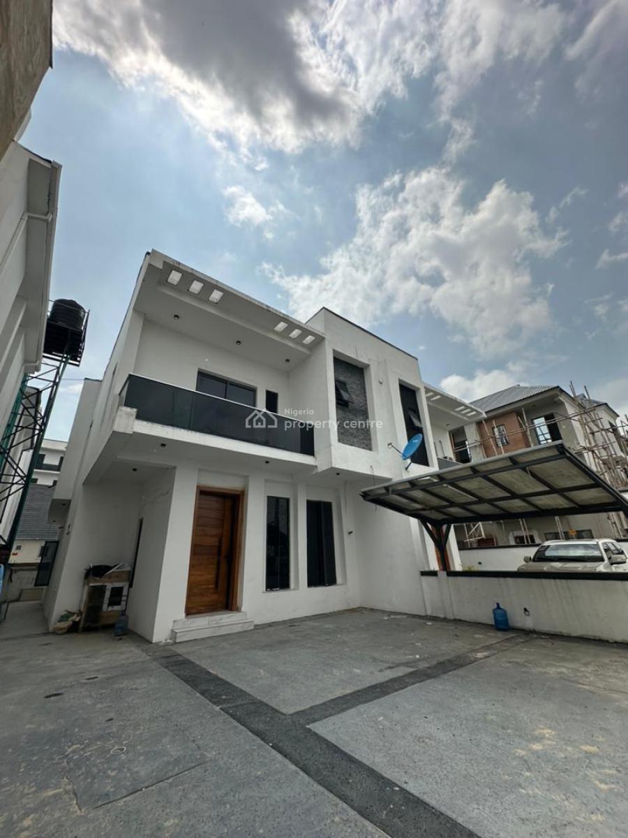 4 Bedroom Semi Detached + Bq -, Contemporary Detailed Home with Bq in a Secured Estate, Off Kusenla, Ikate, Lekki, Lagos, Semi-detached Duplex for Sale