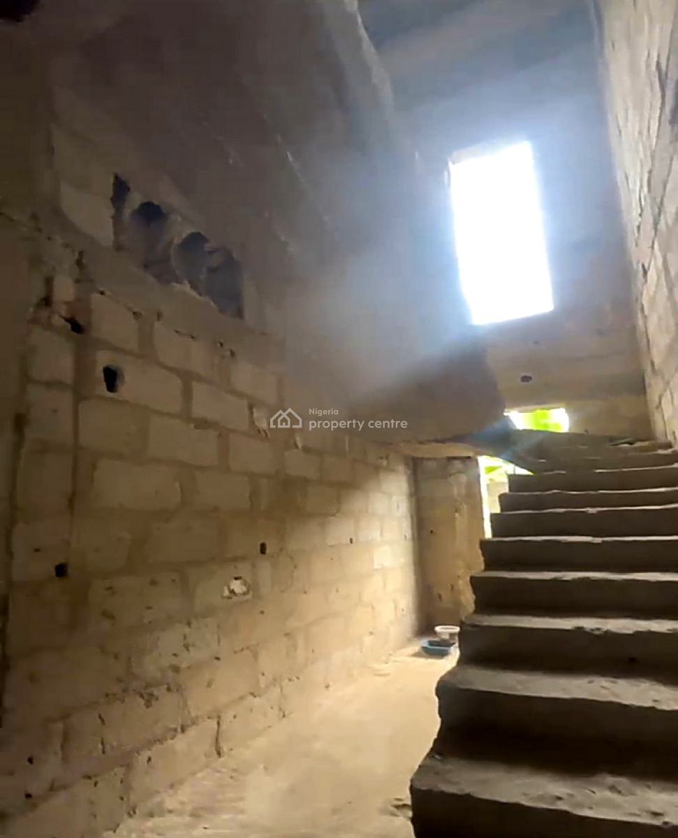 Carcass 4 Bedroom Duplex, Nta Road, Ozuoba, Port Harcourt, Rivers, Detached Duplex for Sale