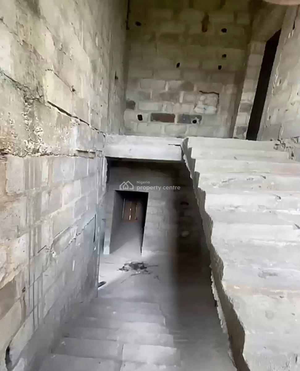 Carcass 4 Bedroom Duplex, Nta Road, Ozuoba, Port Harcourt, Rivers, Detached Duplex for Sale