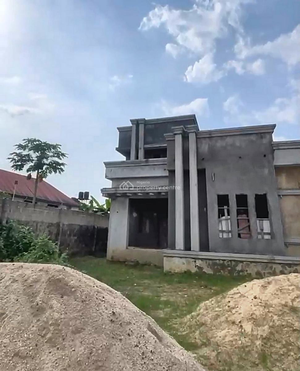 Carcass 4 Bedroom Duplex, Nta Road, Ozuoba, Port Harcourt, Rivers, Detached Duplex for Sale
