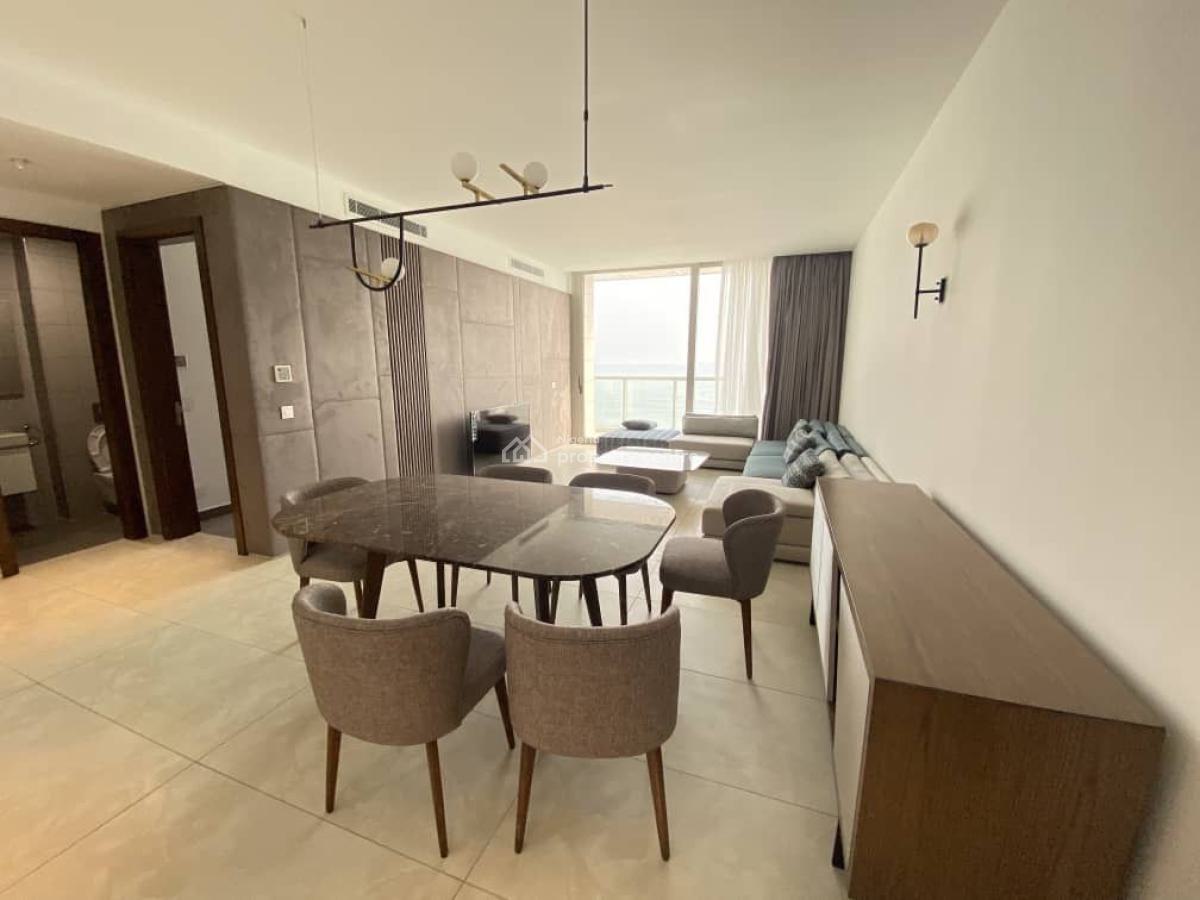 Waterfront 3-bedroom Furnished Flat with Bq, Eko Atlantic City, Lagos, Flat / Apartment for Rent