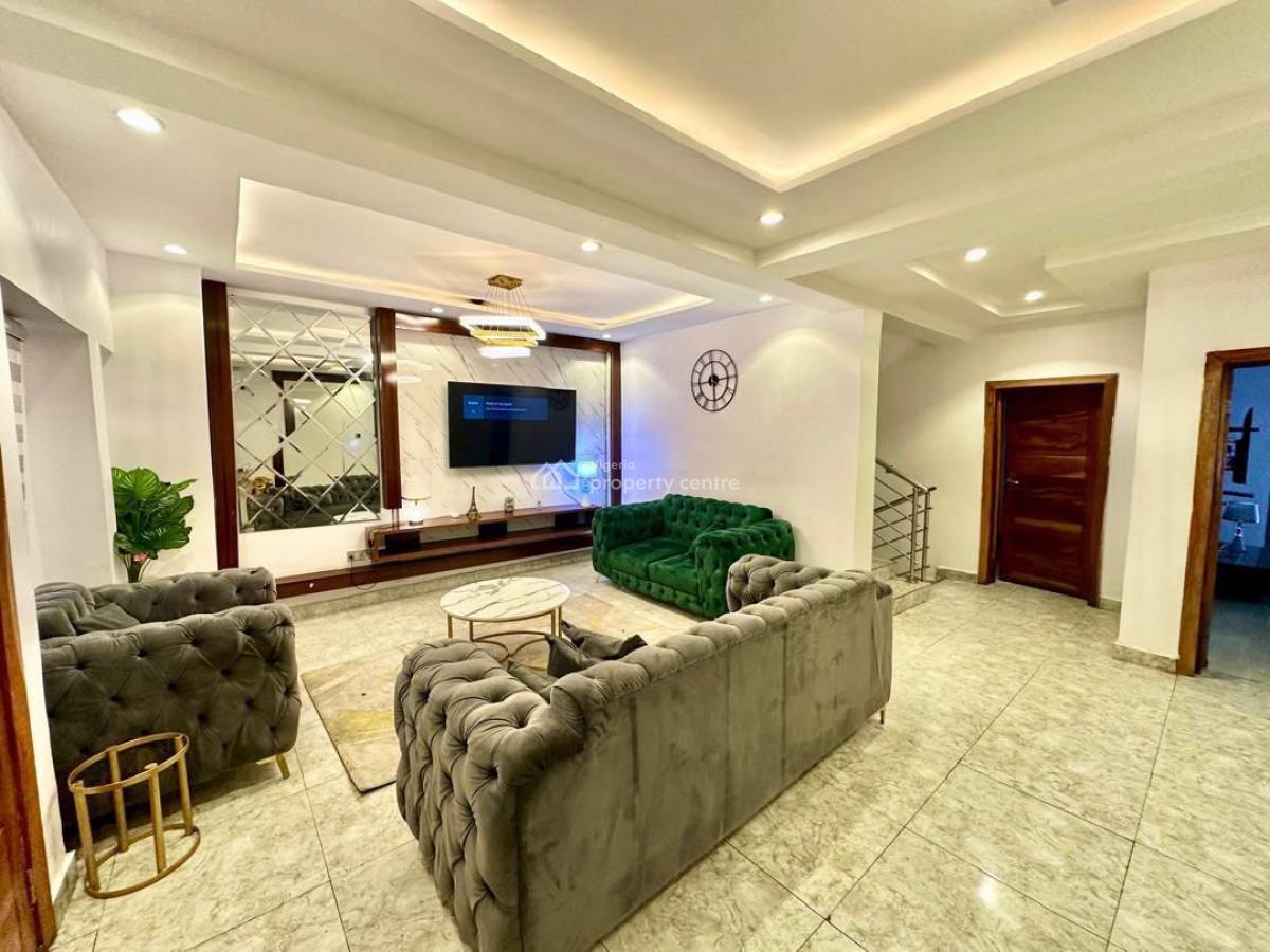 Luxury 4bedrooms Fully Furnished Terrace Duplex with a Swimming Pool, Salem Ikate Lekki, Ikate, Lekki, Lagos, Terraced Duplex for Rent