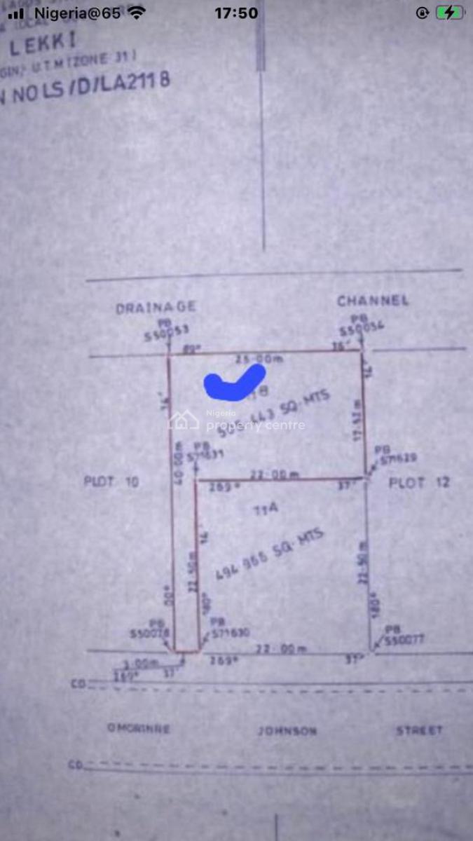 505 Square Meter Table Land, Lekki Phase 1, Lekki, Lagos, Mixed-use Land for Sale