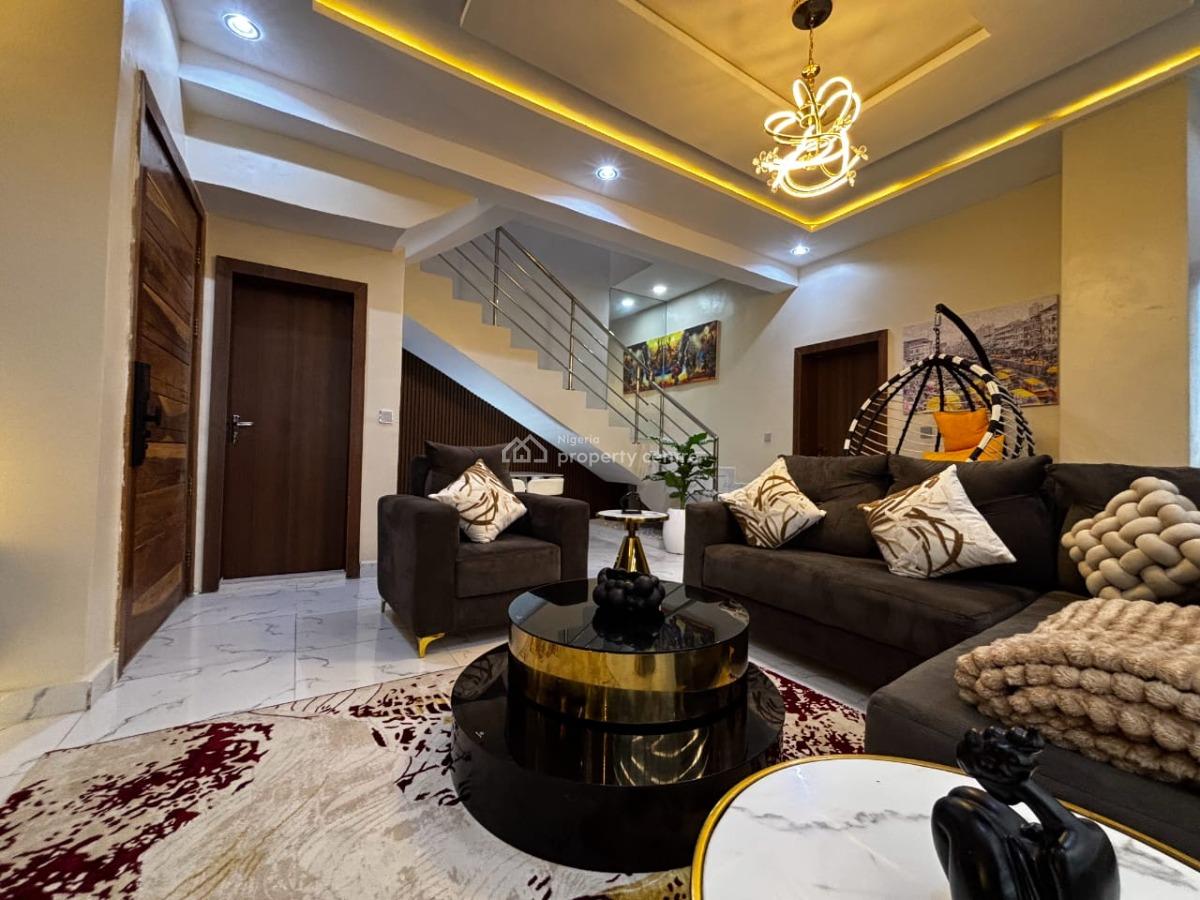Brand New 2 Bedrooms Sea-view Duplex with Ps5 & Swimming Pool, Bloom Haven Residence, Ikate Elegushi, Lekki, Lagos, Terraced Duplex Short Let