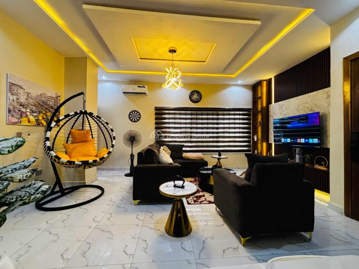 Brand New 2 Bedrooms Sea-view Duplex with Ps5 & Swimming Pool, Bloom Haven Residence, Ikate Elegushi, Lekki, Lagos, Terraced Duplex Short Let