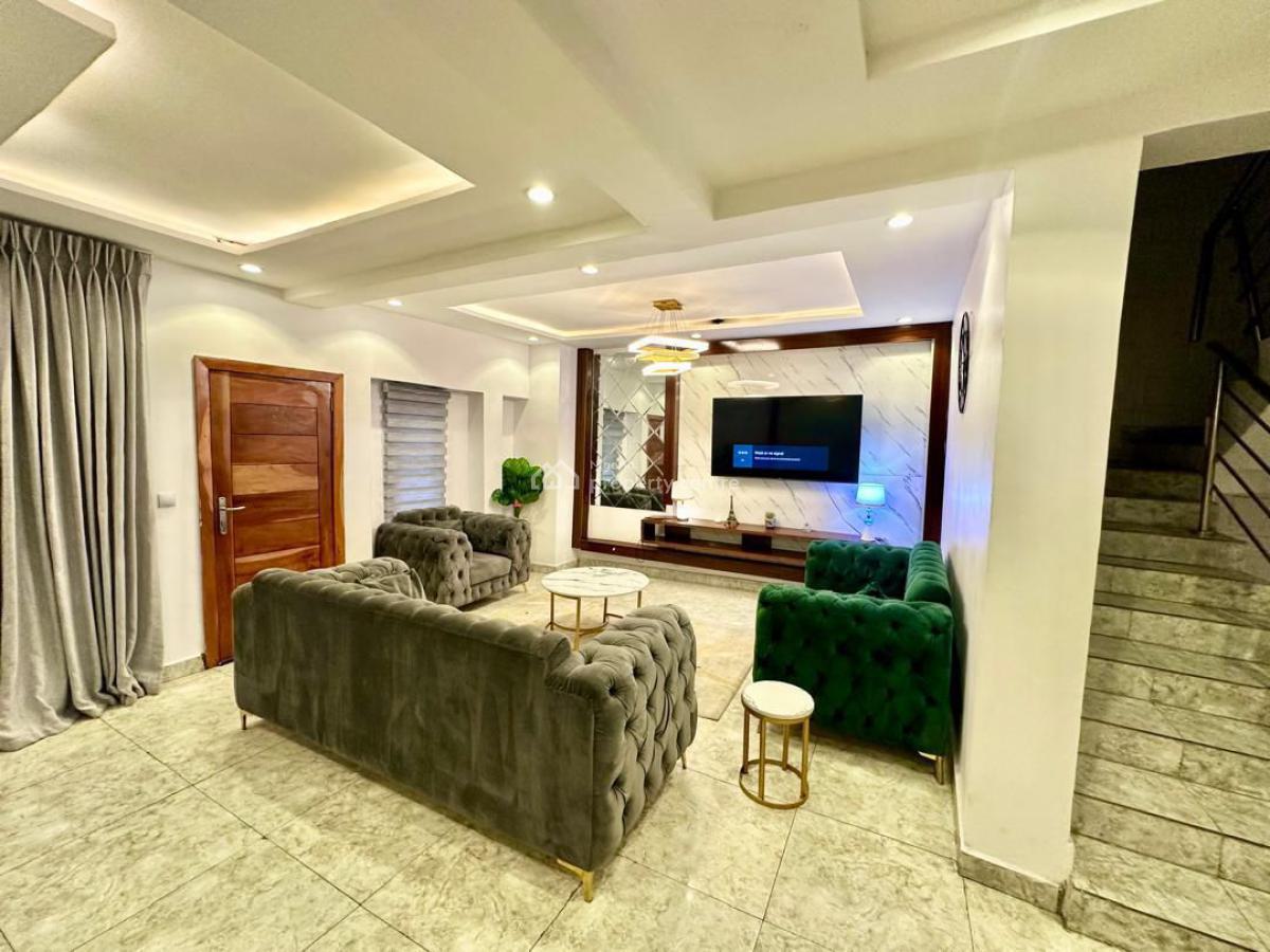 Luxuriously Furnished & Fully Serviced 4bedroom Terrace Duplex with Bq, Salem, Ikate, Lekki, Lagos., Ikate, Lekki, Lagos, Terraced Duplex for Rent