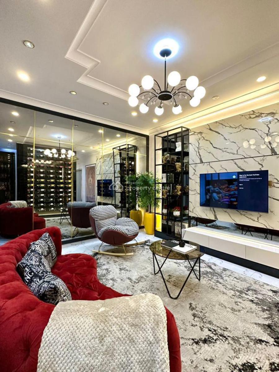 Beautifully Furnished One Bedroom Apartment with Wine Cellar, Chevron, Lekki, Lagos, Flat / Apartment Short Let