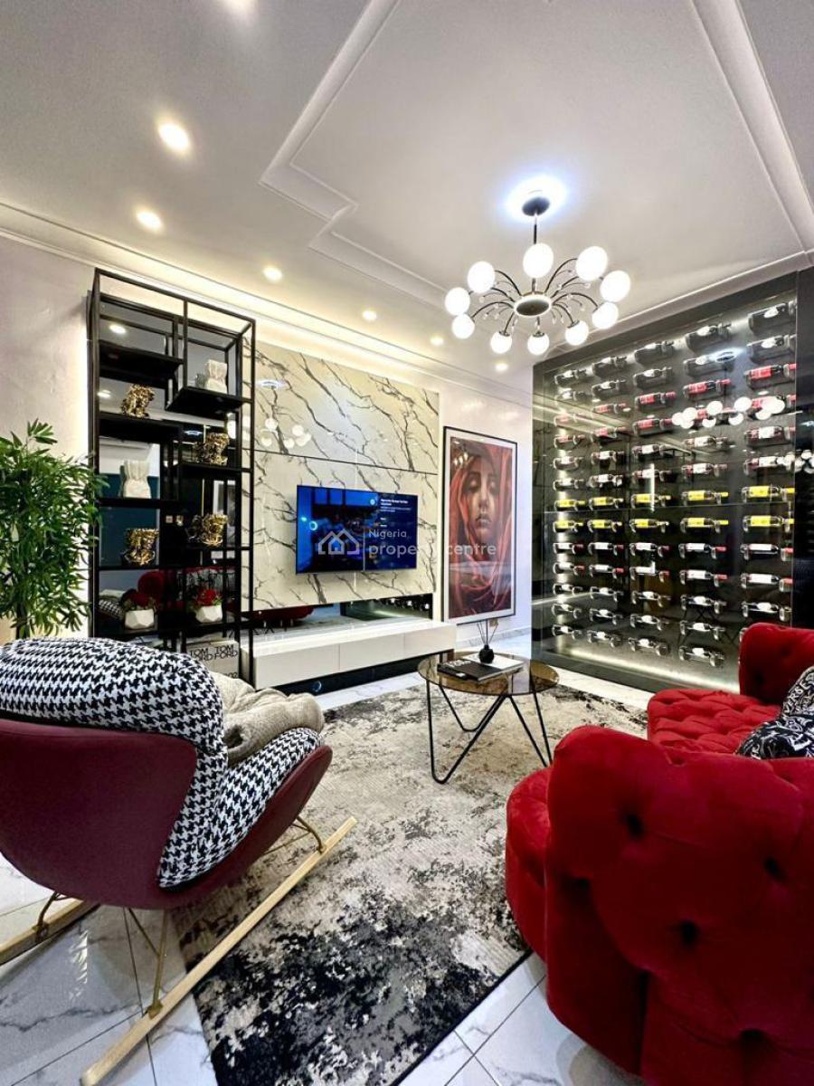 Beautifully Furnished One Bedroom Apartment with Wine Cellar, Chevron, Lekki, Lagos, Flat / Apartment Short Let