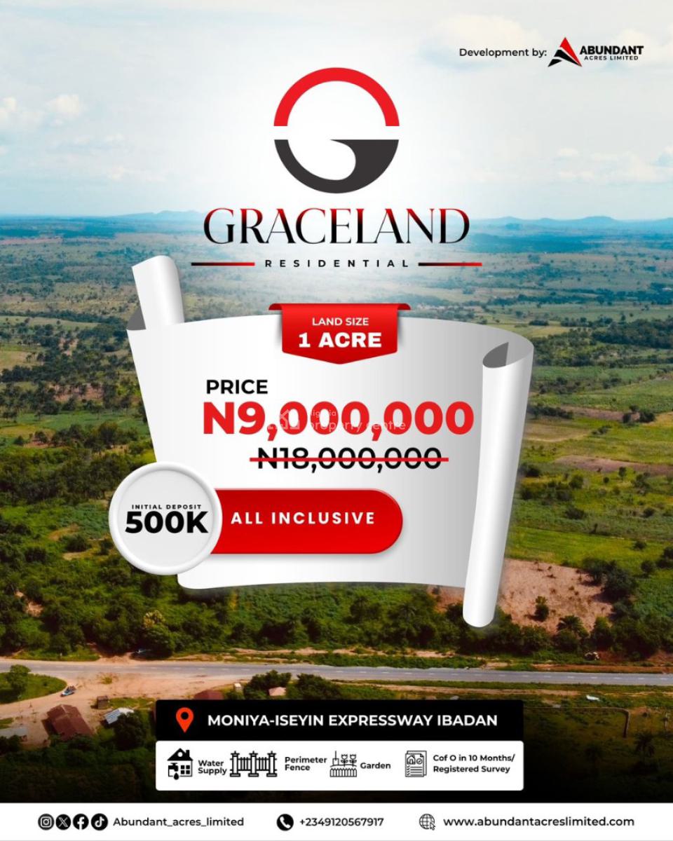 Graceland Residential, More Than Just a Land, Iseyin, Moniya, Ibadan, Oyo, Residential Land for Sale