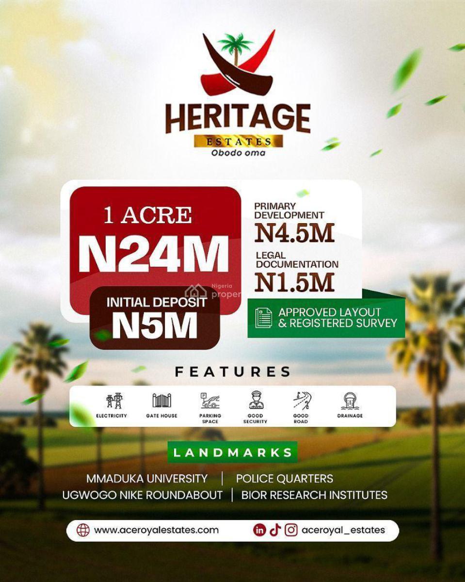 Affordable Land with Approved Layout, Nike, Enugu, Enugu, Enugu, Land for Sale