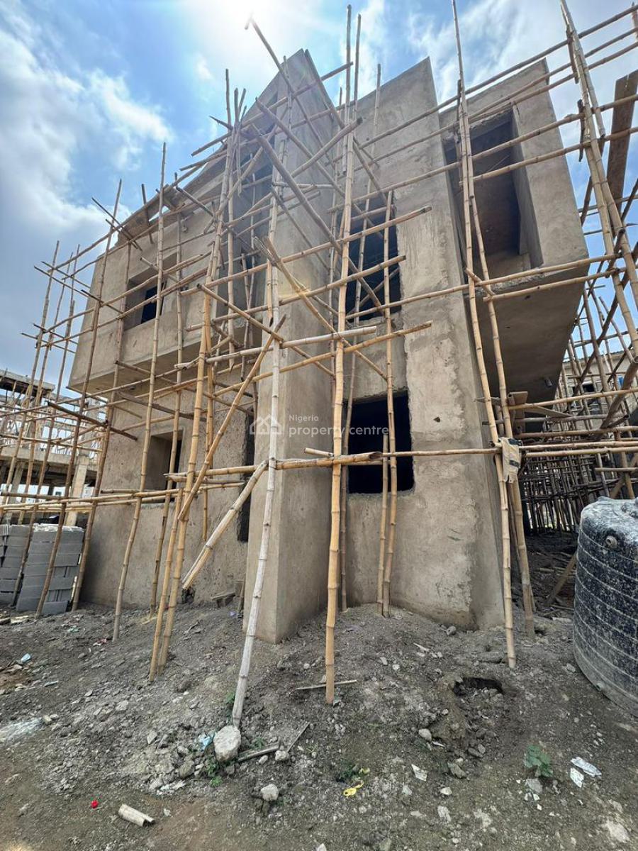 4 Bedroom Duplex + Bq (carcass), Guzape District, Abuja, Detached Duplex for Sale