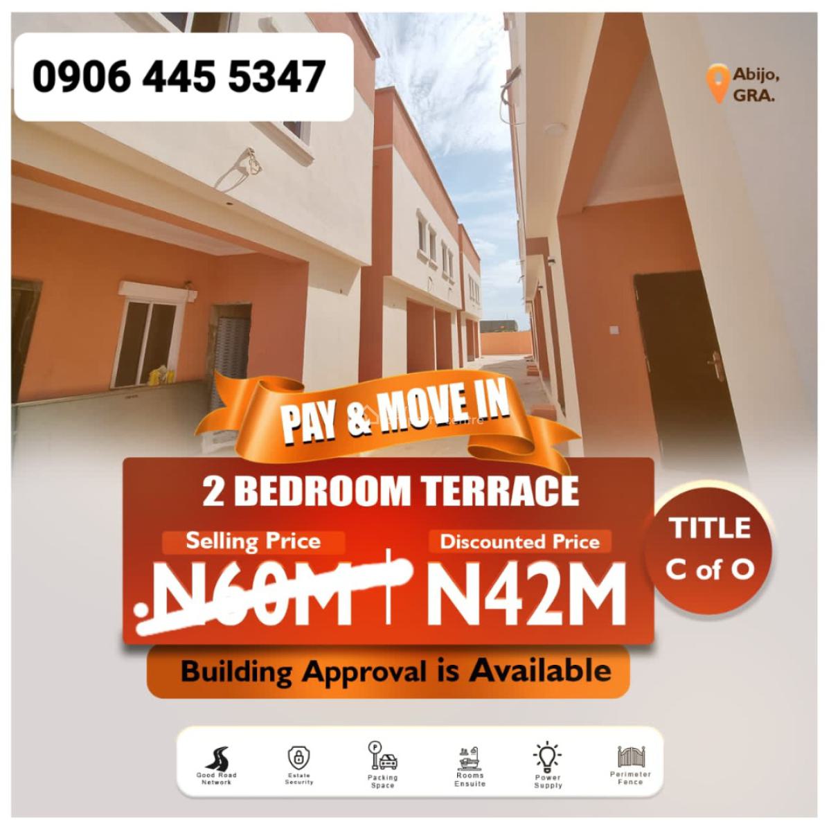 2 Bedroom Terrace Duplex in Abijo Gra, Abijo  Lagos, Abijo Gra, Abijo, Lekki, Lagos, Terraced Duplex for Sale