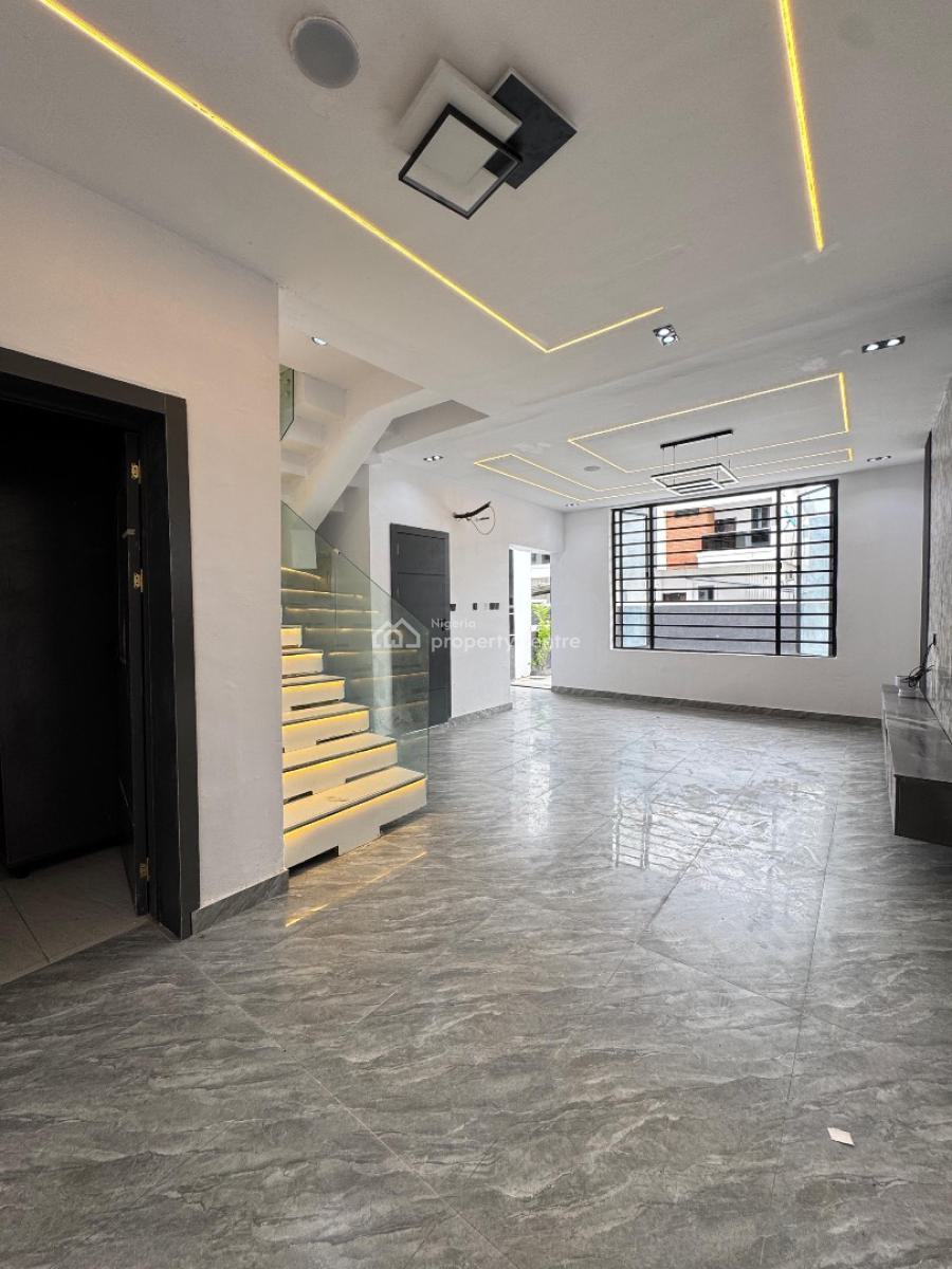 Stunning 4  Bedroom Semi-detached Triplex with a Bq, Orchid Road, Lekki, Lagos, Semi-detached Duplex for Sale