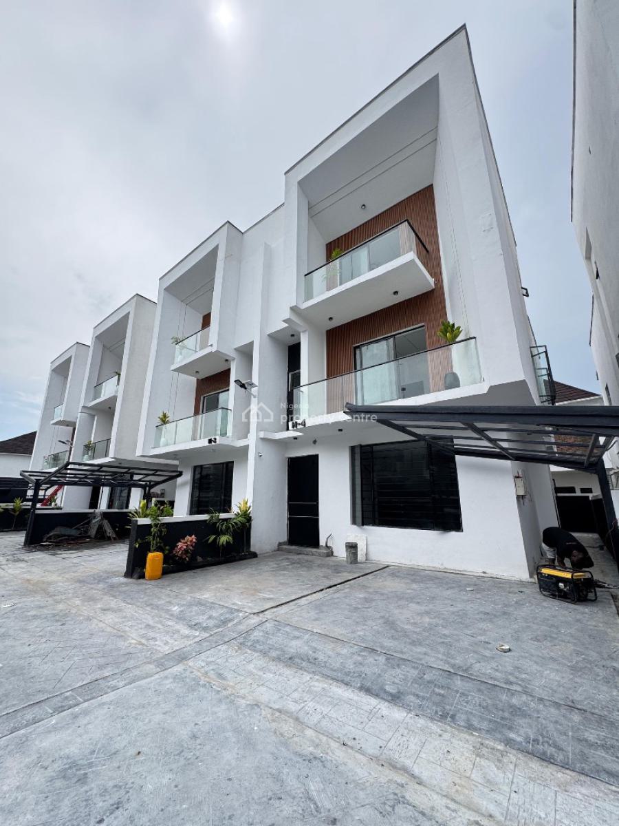 Stunning 4  Bedroom Semi-detached Triplex with a Bq, Orchid Road, Lekki, Lagos, Semi-detached Duplex for Sale