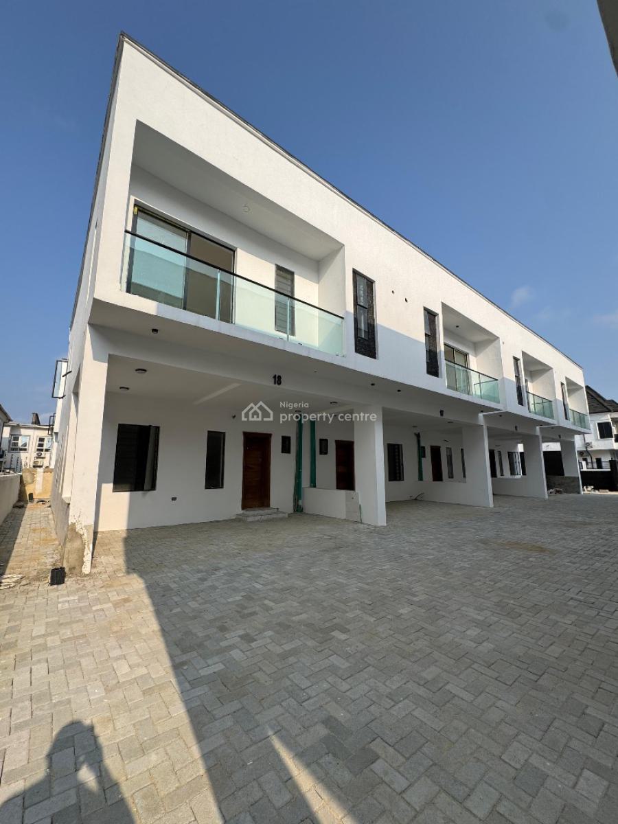 Fully Serviced 4  Bedroom Terrace Duplex in a Secure Location, Orchid Road, Lekki, Lagos, Terraced Duplex for Sale