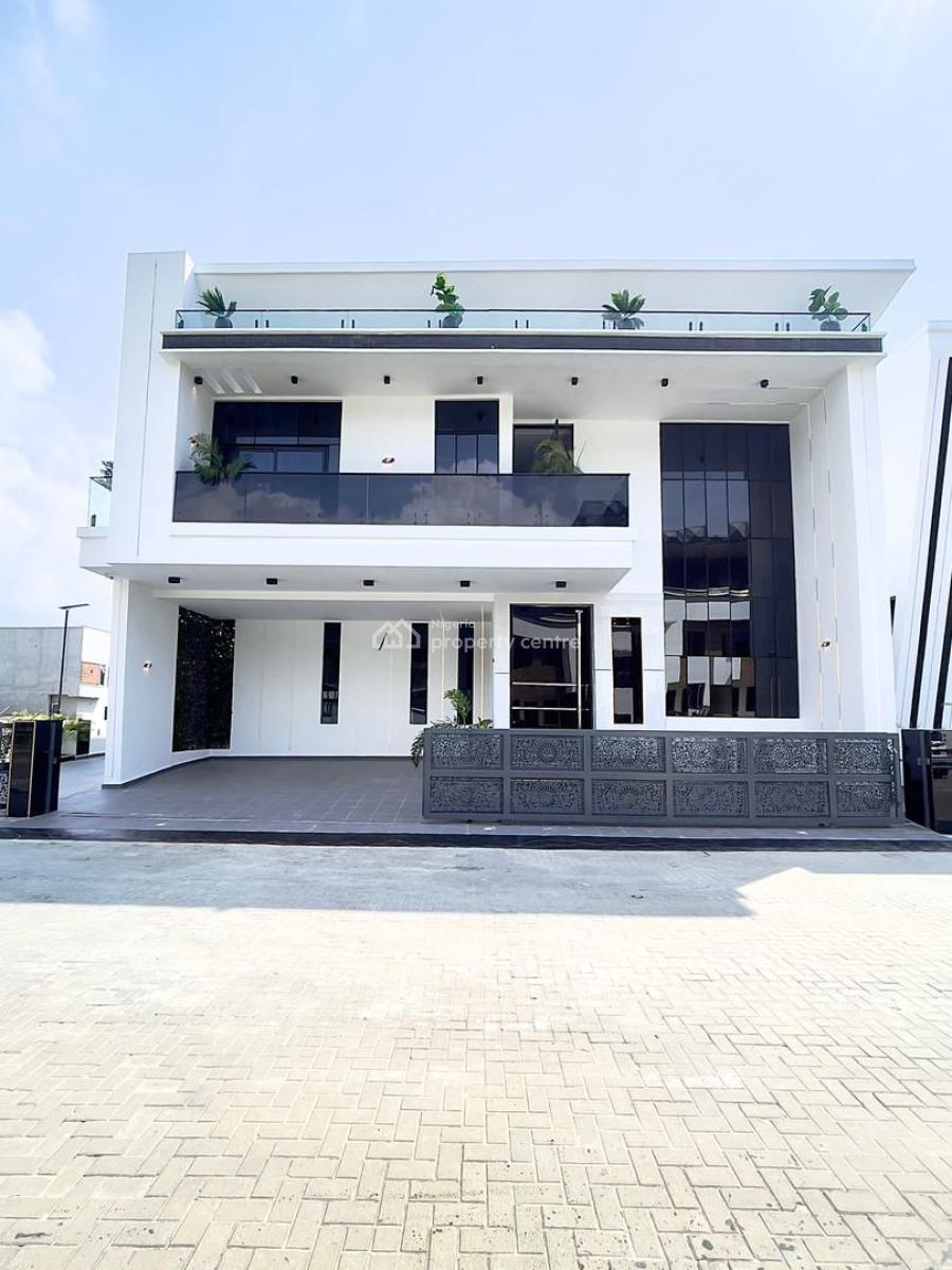 Outstanding 5 Bed Detached Smart Home with Cinema, Gym, Water Fountain, Chevron Toll Gate, Lekki, Lagos, Detached Duplex for Sale