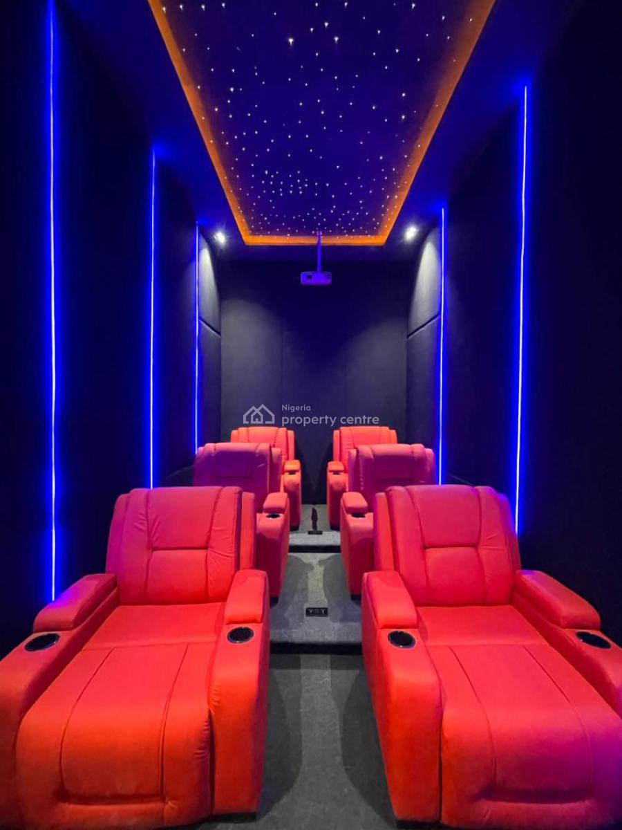 Outstanding 5 Bed Detached Smart Home with Cinema, Gym, Water Fountain, Chevron Toll Gate, Lekki, Lagos, Detached Duplex for Sale