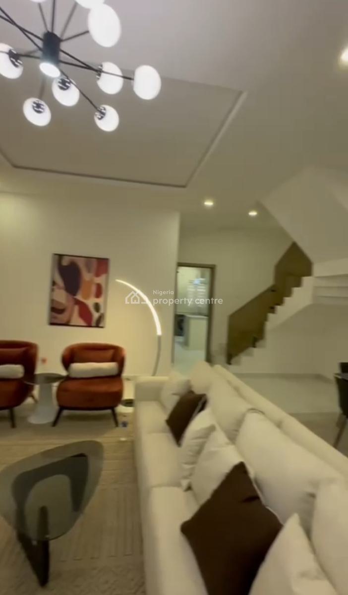 Beautifully Furnished 4 Bedrooms Serviced Duplex with Boyz Quarter, Delight Residence Estate Orchid Road, Lekki, Lagos, Semi-detached Duplex for Rent