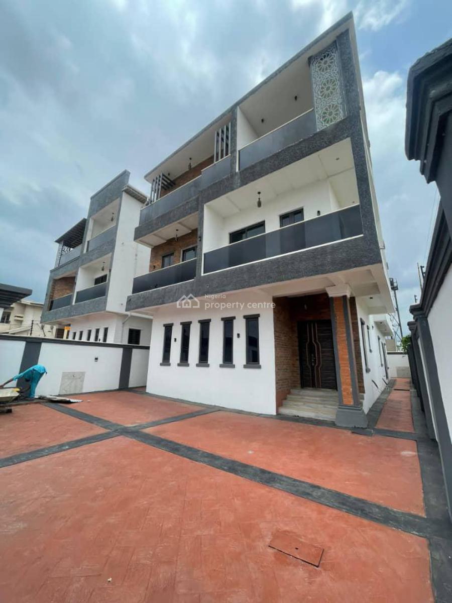 Newly Built 5 Bedroom Fully Detached Home with 2 Miniflat Apartment, B, Executively Built Home with Cinema, Study, 2 Units of Mini Flat Bq, Gra Phase 2, Magodo, Lagos, Detached Duplex for Sale