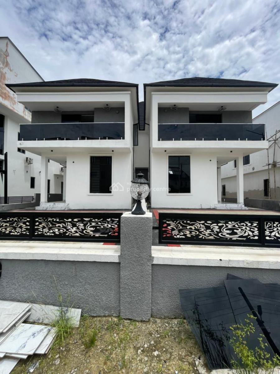 Spacious 4bedroom Semi Detached Duplex with Bq and Pool, Ikota, Lekki, Lagos, Semi-detached Duplex for Sale