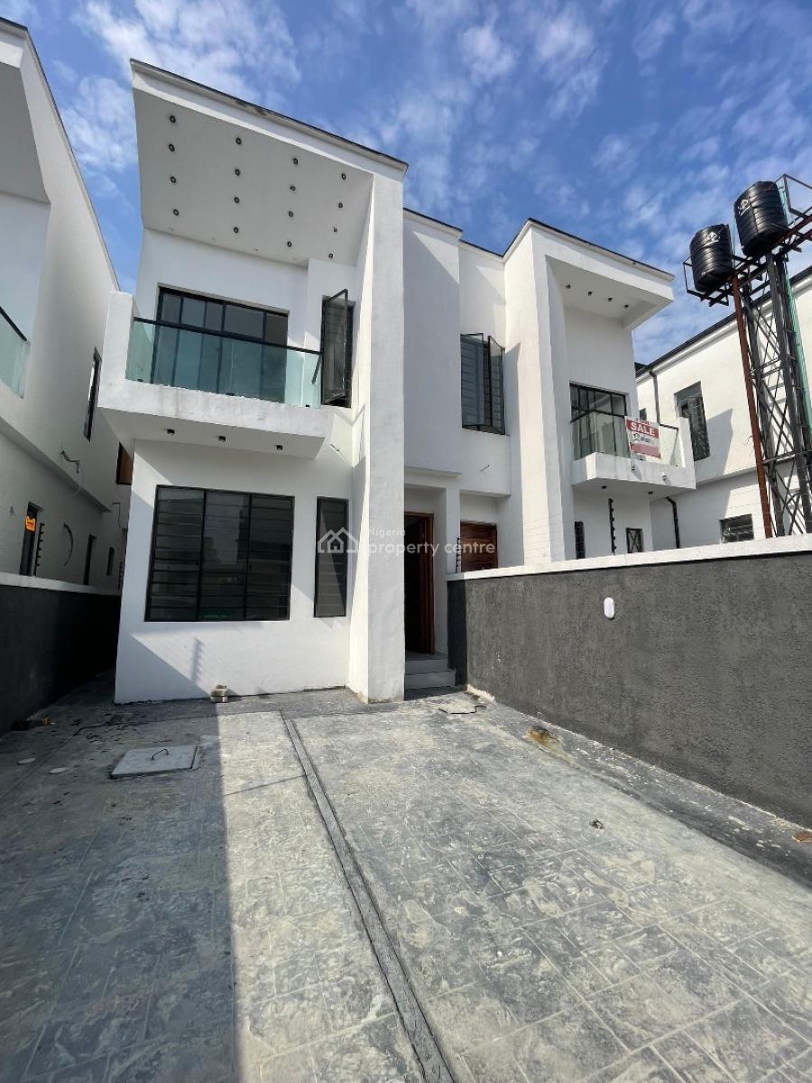 Modern 4 Semi Detached Duplex with Bq and Self Compound in a Serene En, Ikota, Lekki, Lagos, Detached Duplex for Sale