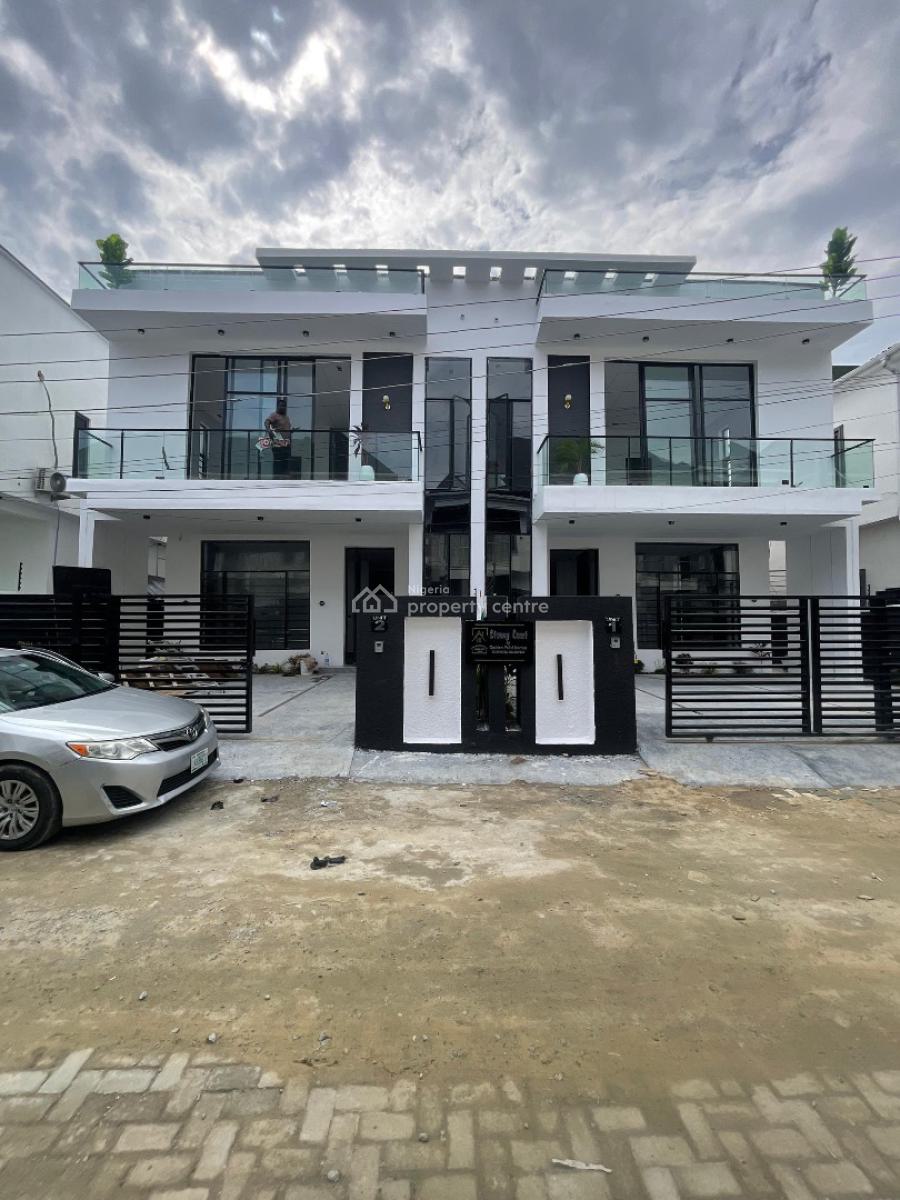 Equisite 4 Semi Detached Duplex with Bq and Self Compound, Ikota, Lekki, Lagos, Semi-detached Duplex for Sale