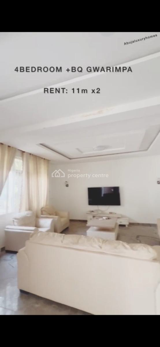 4 Bedroom Terrace Duplex with Bq, Dantata Estate, Gwarinpa, Abuja, Terraced Duplex for Rent