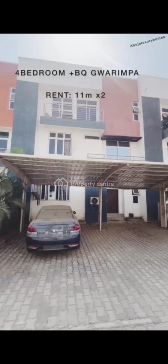 4 Bedroom Terrace Duplex with Bq, Dantata Estate, Gwarinpa, Abuja, Terraced Duplex for Rent