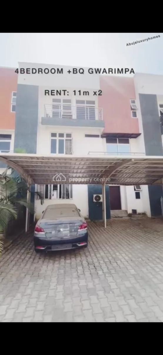 4 Bedroom Terrace Duplex with Bq, Dantata Estate, Gwarinpa, Abuja, Terraced Duplex for Rent