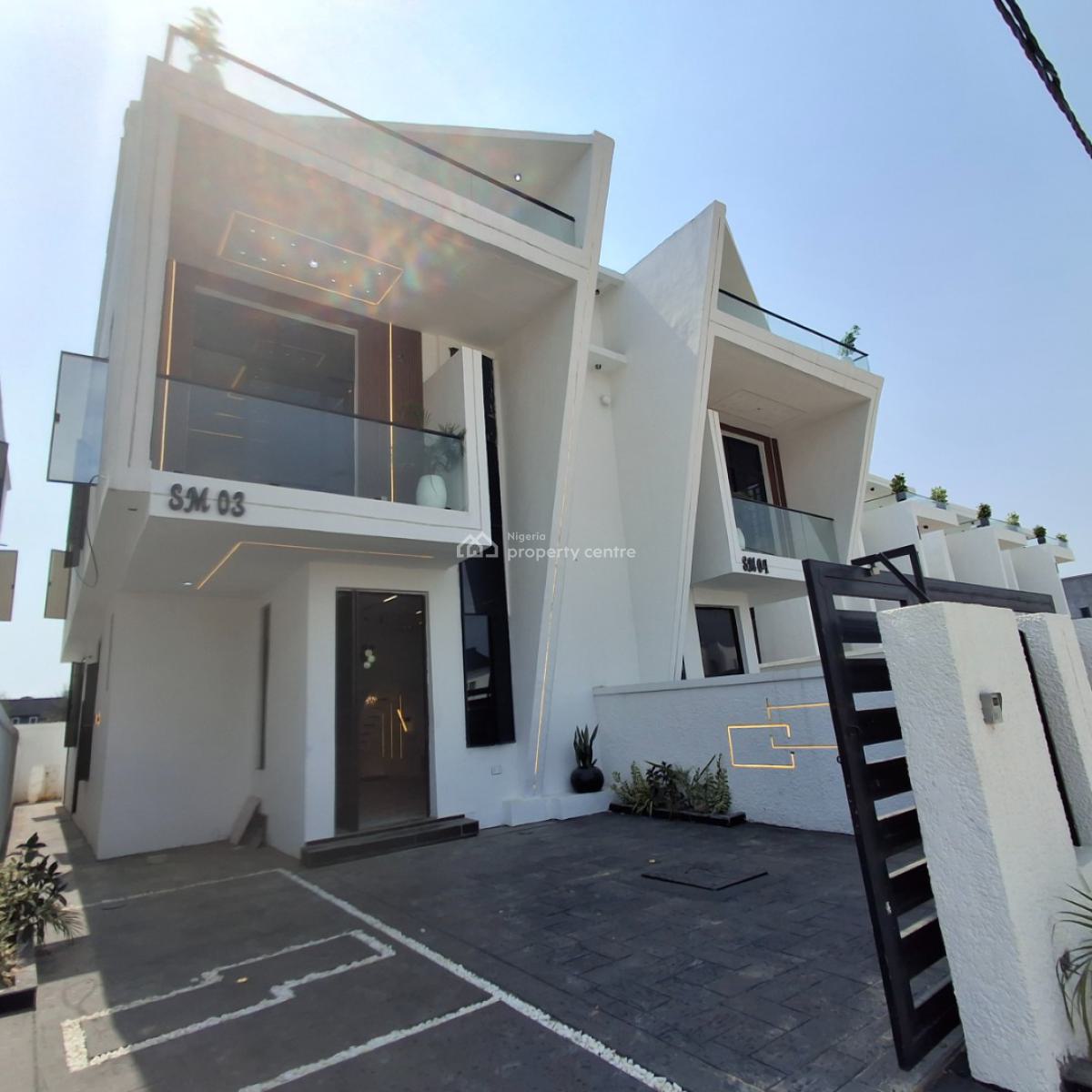 Four Bedroom Semi Detached Duplex, Ikota, Lekki, Lagos, Detached Duplex for Sale