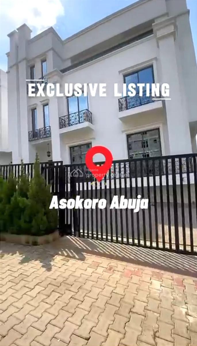7 Bedrooms Fully Detached Duplex with 2rooms Bq, Tarred Road, Asokoro District, Abuja, Detached Duplex for Rent