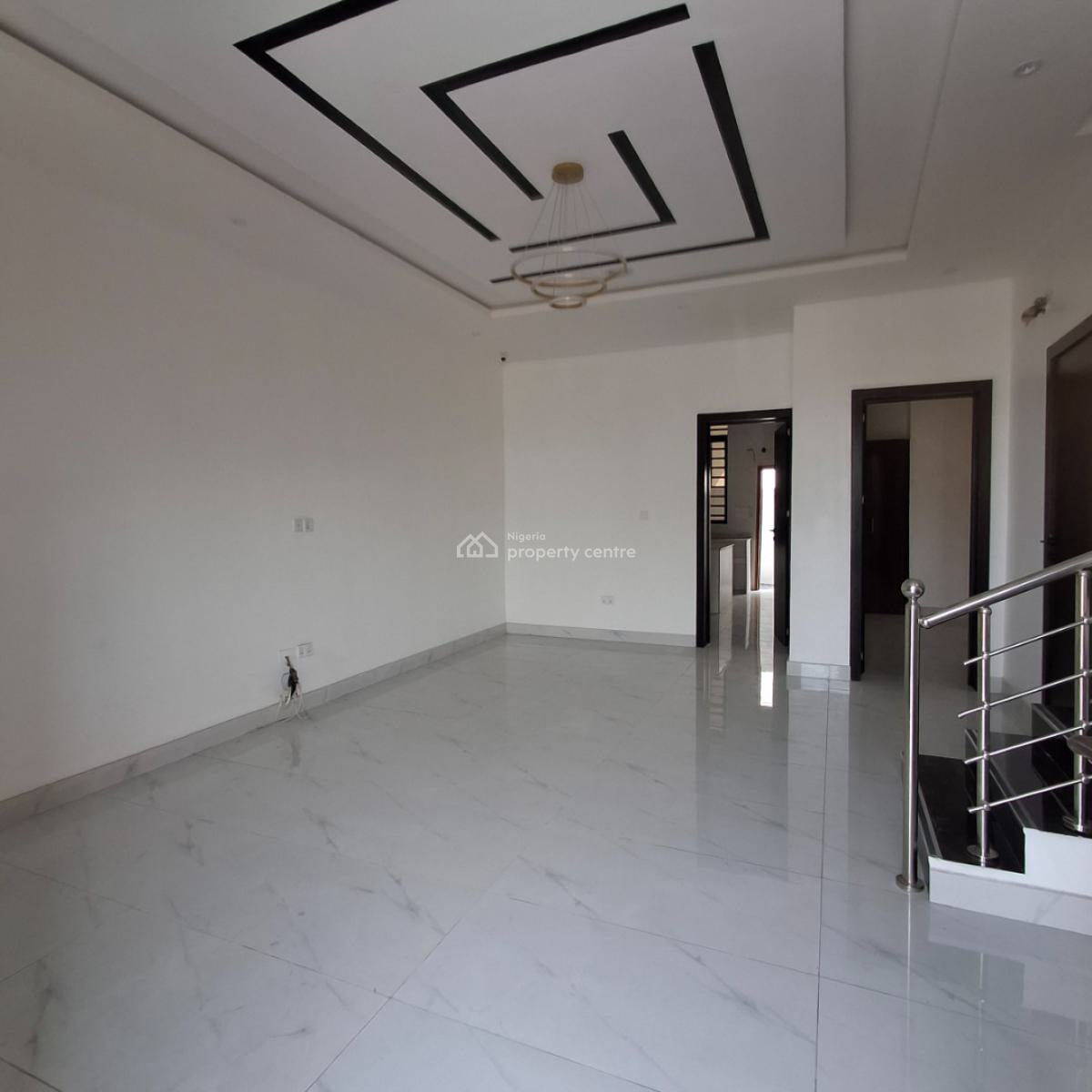 Four Bedroom Semi Detached Duplex, Chevron, Lekki, Lagos, Detached Duplex for Sale