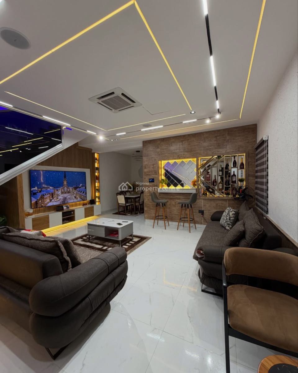 Luxurious 4 Bedroom Smart Home with Acs, Bq & More, Gbagada, Lagos, Semi-detached Duplex for Sale