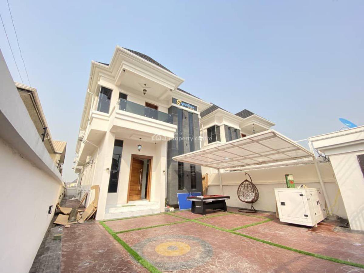 One of a Kind Really Spacious 5 Bedroom Semi Detached with Bq, Chevron, Lekki, Lagos, House for Rent