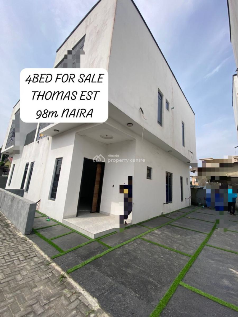 Biggest Offer New Luxury 4 Bedroom Semi-detached Duplex  Self, Thomas Estate Ajah Lekki, Ajah, Lagos, Semi-detached Duplex for Sale