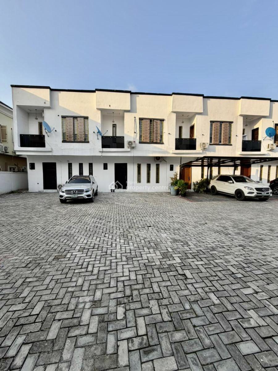 Exquisite 2 Bedroom Terrace Duplex with Bq, Chevron . Serene and Secured Estate, Lekki, Lagos, Terraced Duplex for Sale