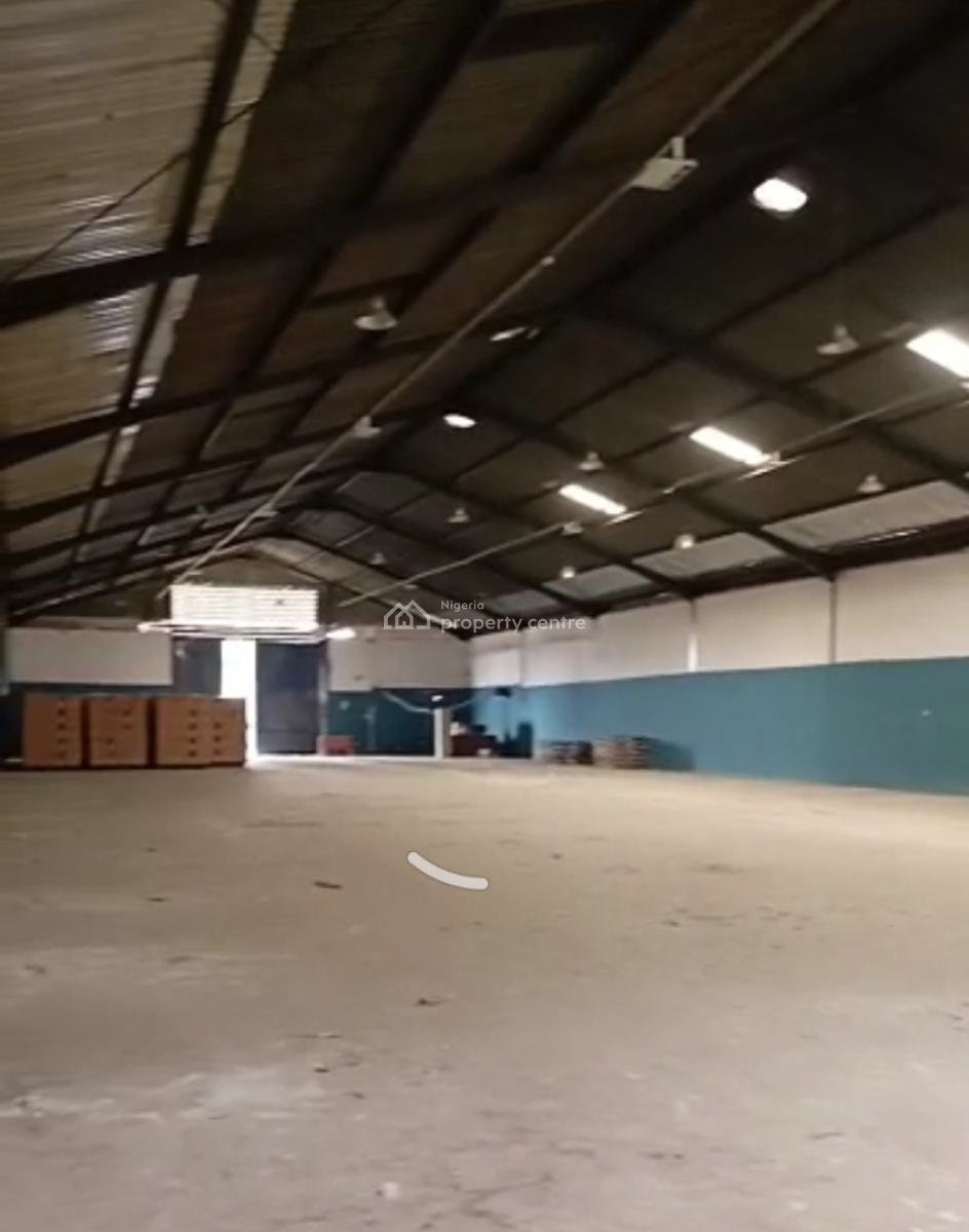 Self Compound 1000sqm Warehouse with Office Space at Off Oba Akran Ave, Ikeja, Lagos, Commercial Property for Rent