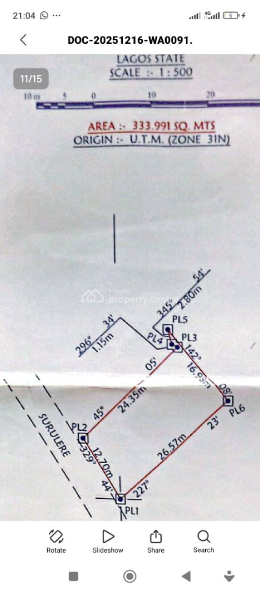 Bungalow, 4 Surulere Street Lawanson, Lawanson, Surulere, Lagos, Detached Bungalow for Sale