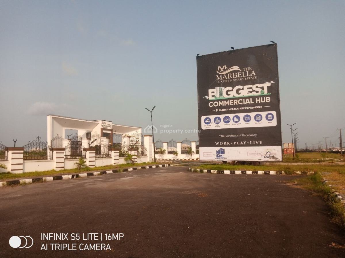 Verified 1000sam Land with C of O Limited Plots Available, Marbella Luxury and Smart Estate Facing The Lekki Epe Express Way, Bogije, Ibeju Lekki, Lagos, Commercial Land for Sale