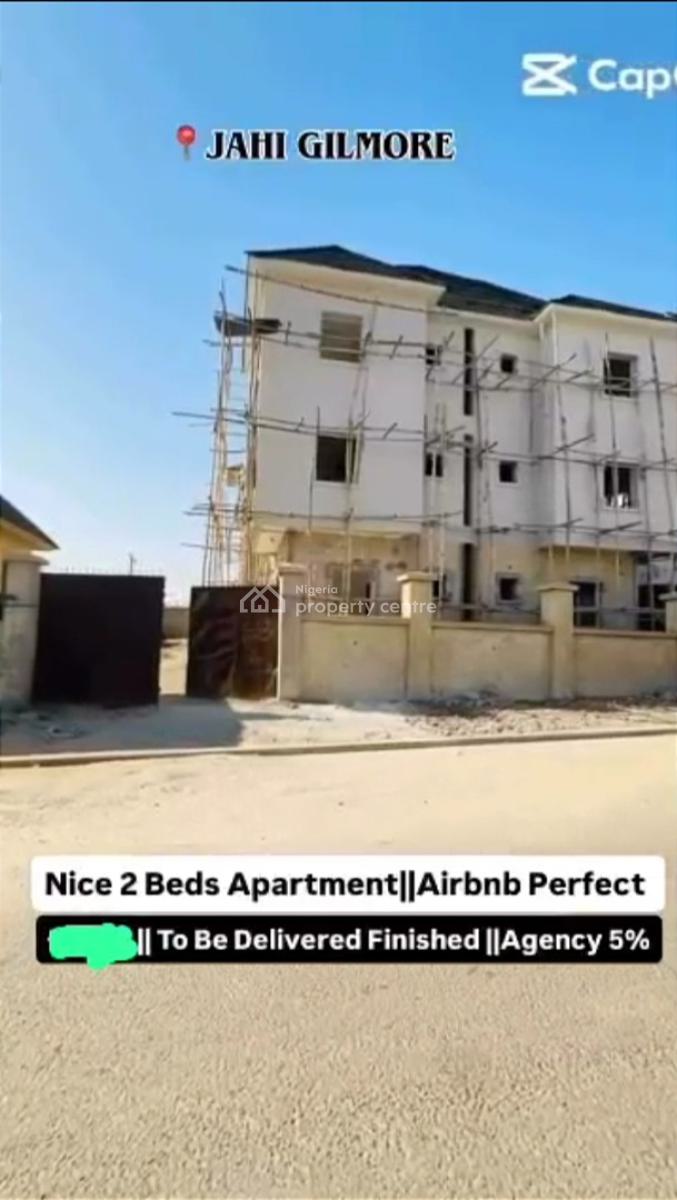 2bedrooms Apartment, By Gilmore Tarred Road, Jahi, Abuja, Flat / Apartment for Sale
