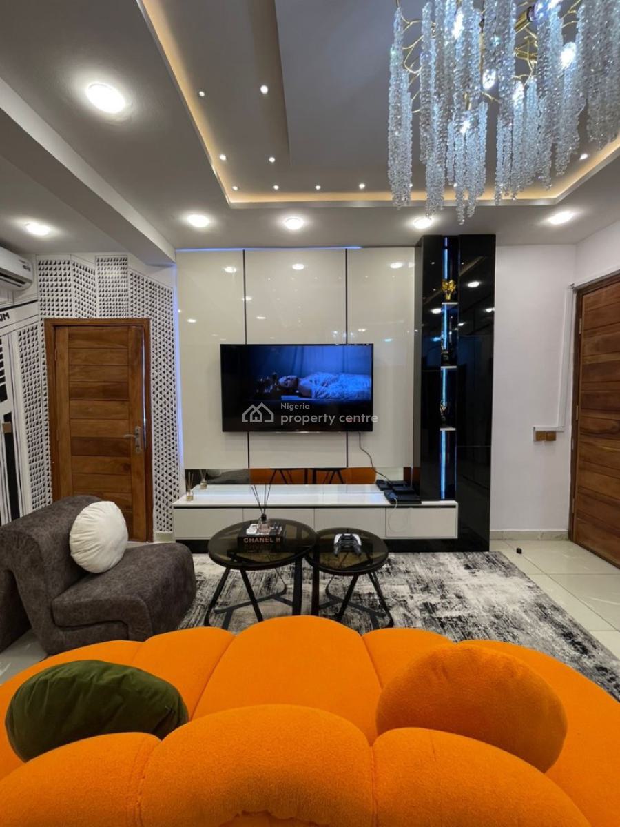 -luxury New 1bedroom with Ps5 -big Mirror -board Games - Balcony, Lekki Phase 1, Lekki, Lagos, Flat / Apartment Short Let