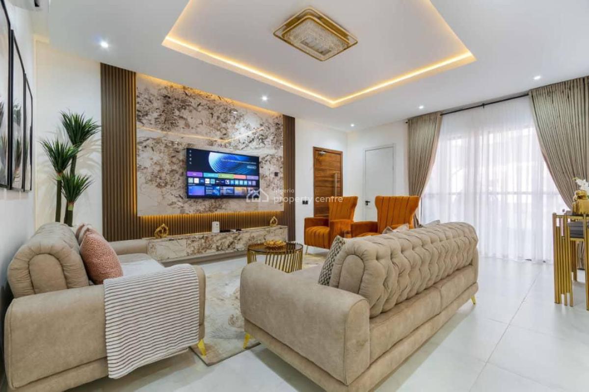 Brand New 2bedroom Smart Home with 2 Balconies, Swimming Pool  Gym &, Lekki Phase 1, Lekki, Lagos, Flat / Apartment Short Let