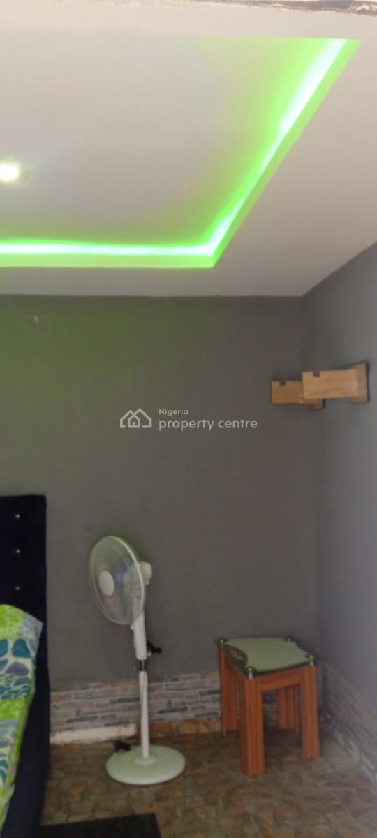 Lovely Furnished Single Room Self Contained, 25 Minutes Drive From Ikeja Airport, Asese, Asese, Ibafo, Ogun, Self Contain (single Rooms) Short Let