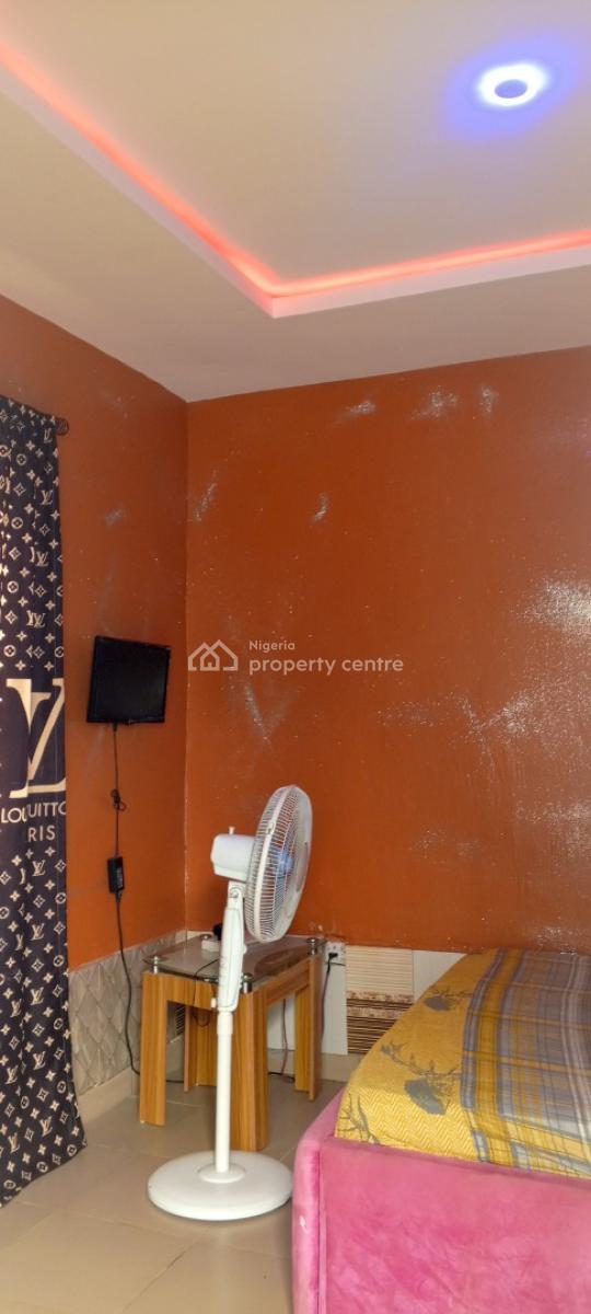 Lovely Furnished Single Room Self Contained, 25 Minutes Drive From Ikeja Airport, Asese, Asese, Ibafo, Ogun, Self Contain (single Rooms) Short Let